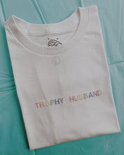 Load image into Gallery viewer, personalised text embroidered t-shirt