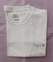 Load image into Gallery viewer, personalised name and symbol embroidered t-shirt