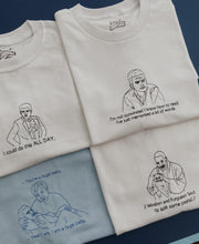 Load image into Gallery viewer, embroidered schmidt new girl quote t-shirt