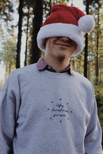 Load image into Gallery viewer, sparkly black and grey ugly christmas jumper