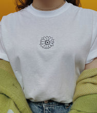 Load image into Gallery viewer, embroidered sunflower t-shirt