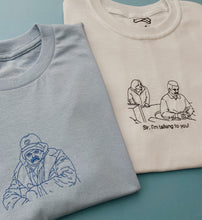 Load image into Gallery viewer, embroidered ron has a cold 'parks and recreation' scene t-shirt