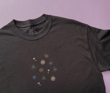 Load image into Gallery viewer, embroidered wildflowers and weeds t-shirt