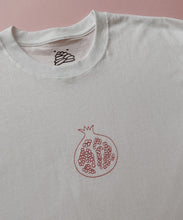 Load image into Gallery viewer, embroidered pomegranate t-shirt