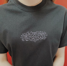 Load image into Gallery viewer, embroidered 'the craft' movie illustrated logo t-shirt