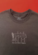 Load image into Gallery viewer, embroidered 'the room where it happens' hamilton t-shirt