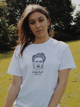 Load image into Gallery viewer, hand printed 'frida kahl-oh no' t-shirt