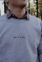 Load image into Gallery viewer, hand embroidered 'you're a star' sweatshirt with sleeve detail