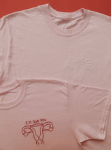 Load image into Gallery viewer, hand embroidered 'i'm ova you' t-shirt