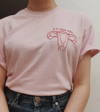 Load image into Gallery viewer, hand embroidered 'i'm ova you' t-shirt