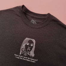 Load image into Gallery viewer, embroidered jennifer's body lighter scene quote t-shirt