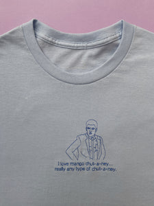 embroidered schmidt new girl quote t-shirt