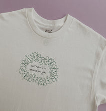 Load image into Gallery viewer, embroidered taylor swift &#39;ivy&#39; song lyric illustration t-shirt
