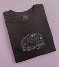 Load image into Gallery viewer, embroidered buffy the vampire slayer logo illustration t-shirt
