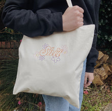 Load image into Gallery viewer, embroidered &#39;shit&#39; tote bag
