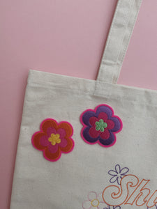 embroidered flower patch