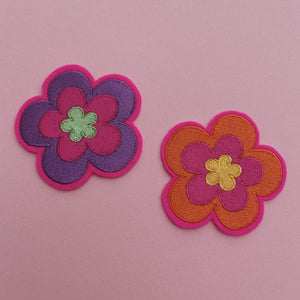 embroidered flower patch