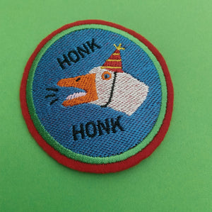 embroidered goose patch