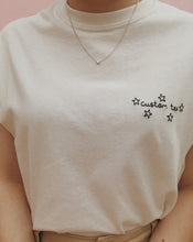 Load image into Gallery viewer, personalised hand embroidered star t-shirt
