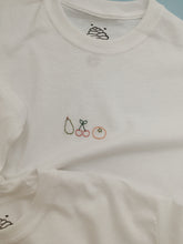 Load image into Gallery viewer, embroidered fruit medley t-shirt
