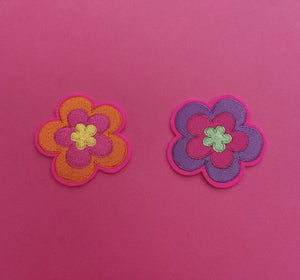 embroidered flower patch