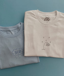 embroidered rainy days t-shirt