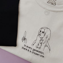 Load image into Gallery viewer, embroidered buffy the vampire slayer quote t-shirt
