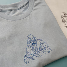 Load image into Gallery viewer, embroidered ron has a cold &#39;parks and recreation&#39; scene t-shirt
