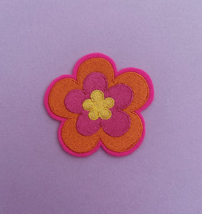 embroidered flower patch