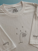 Load image into Gallery viewer, embroidered droopy flower guy t-shirt
