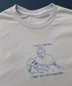 embroidered nick and tran new girl quote t-shirt