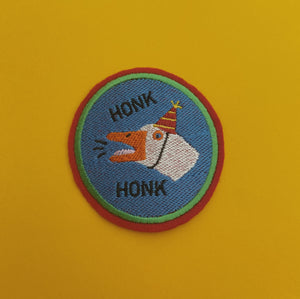 embroidered goose patch