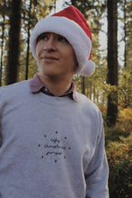 Load image into Gallery viewer, sparkly black and grey ugly christmas jumper
