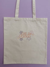 Load image into Gallery viewer, embroidered &#39;shit&#39; tote bag
