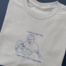 Load image into Gallery viewer, embroidered nick and tran new girl quote t-shirt
