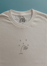 Load image into Gallery viewer, embroidered droopy flower guy t-shirt
