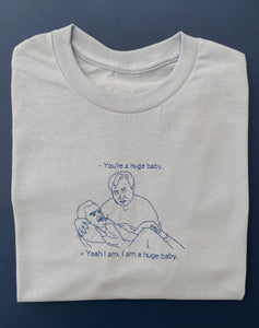 embroidered nick and tran new girl quote t-shirt