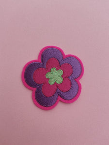 embroidered flower patch