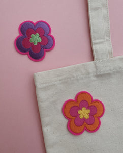 embroidered flower patch