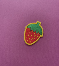 Load image into Gallery viewer, embroidered strawberry patch
