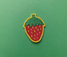 Load image into Gallery viewer, embroidered strawberry patch
