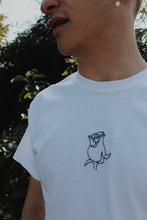 Load image into Gallery viewer, embroidered rose t-shirt
