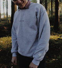 Load image into Gallery viewer, hand embroidered &#39;you&#39;re a star&#39; sweatshirt with sleeve detail
