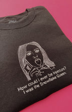 Load image into Gallery viewer, embroidered jennifer&#39;s body lighter scene quote t-shirt
