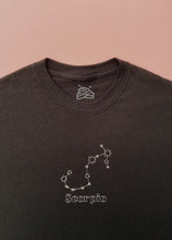 Load image into Gallery viewer, zodiac constellation embroidered t-shirt
